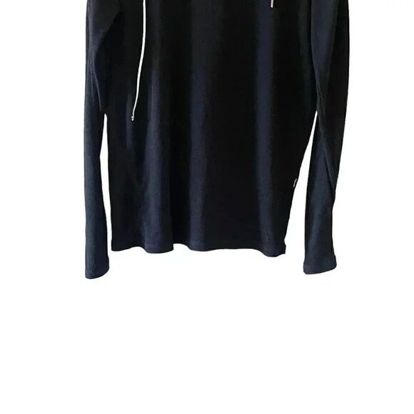 Volcom Cotton Black Long Sleeves Hooded Sweater Sporty Sz L #1541 - Picture 3 of 15